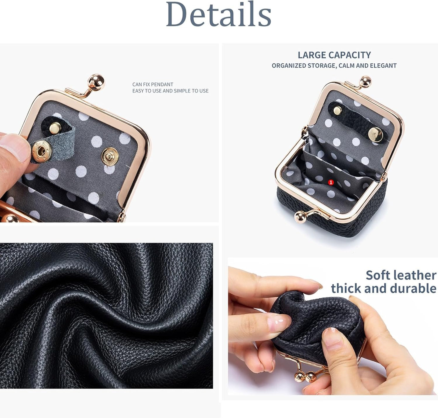 LUMOR - Genuine Leather Mini Jewelry Purse